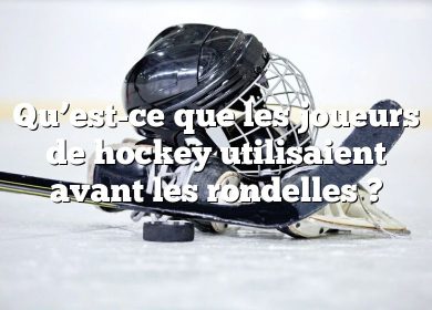 Qu’est-ce que les joueurs de hockey utilisaient avant les rondelles ?
